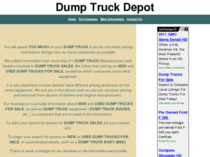 www.dumptruckdepot.com