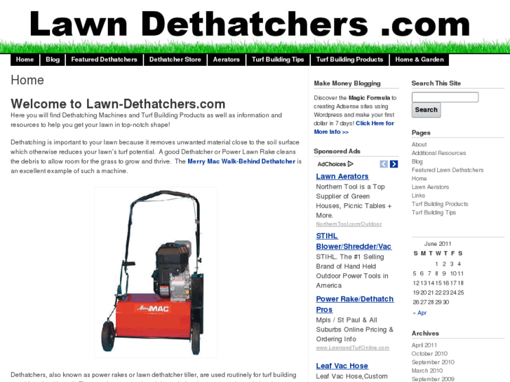 www.lawn-dethatchers.com