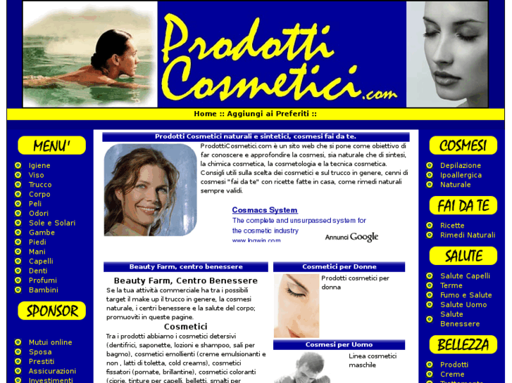 www.prodotticosmetici.com