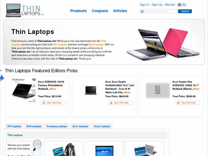 www.thinlaptops.net