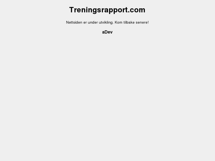 www.treningsrapport.com