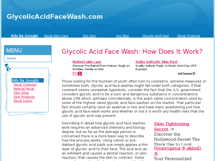 www.glycolicacidfacewash.com