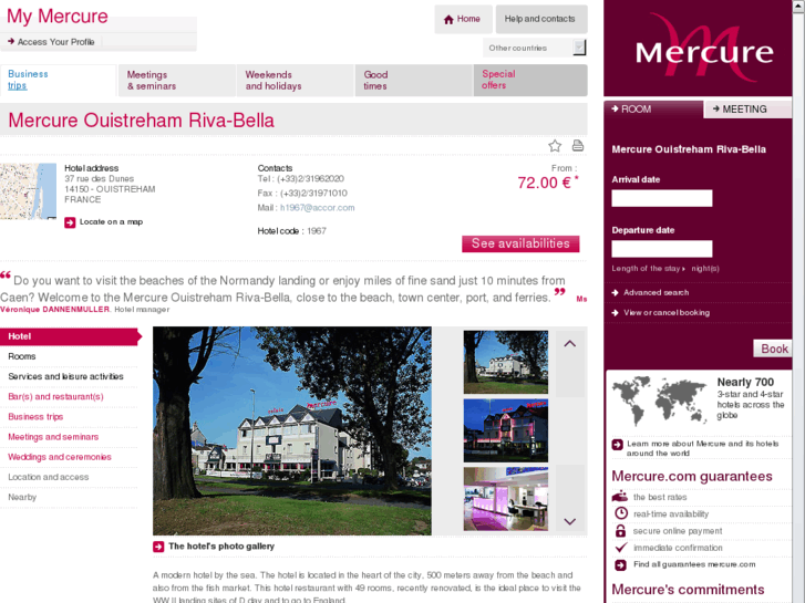 www.mercure-ouistreham-riva-bella.com