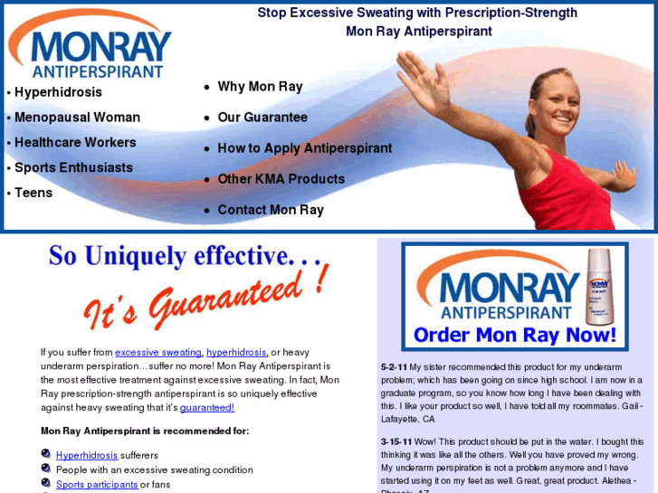 www.monrayantiperspirant.com