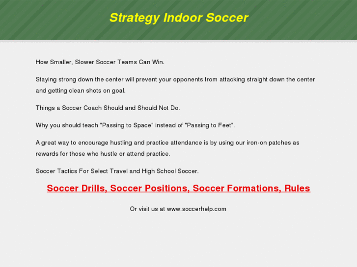 www.strategyindoorsoccer.com