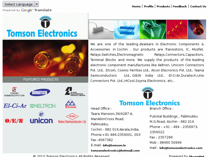 www.tomsonelectronics.com