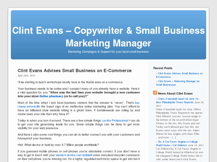 www.clintevans.org