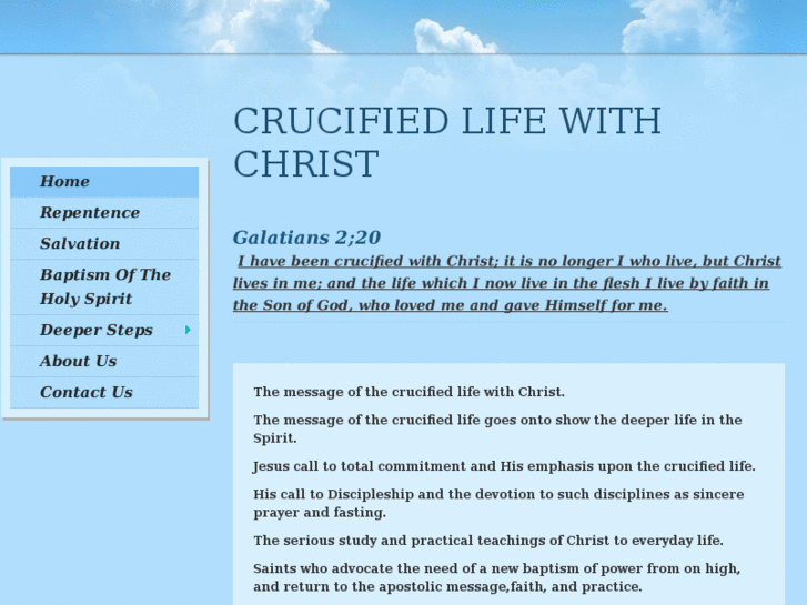 www.crucifiedlifewithchrist.com