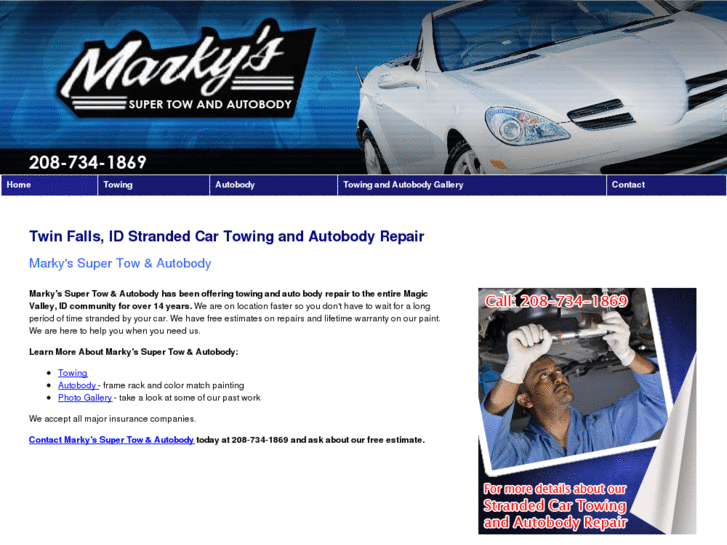 www.markyssupertowandautobody.com