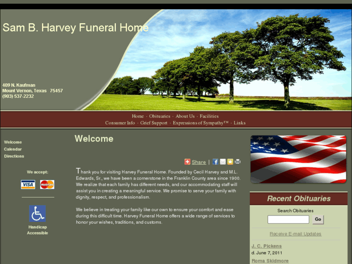 www.samharveyfuneralhome.com