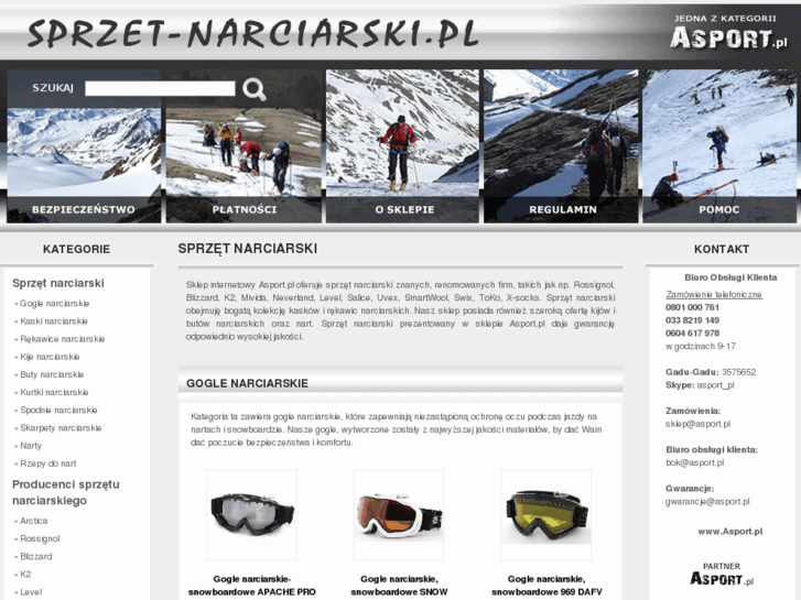 www.sprzet-narciarski.pl