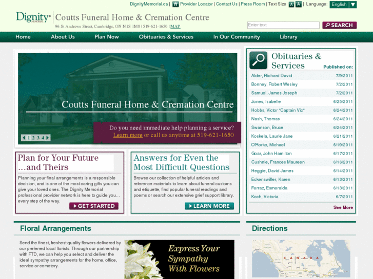 www.couttsfuneralhome.com