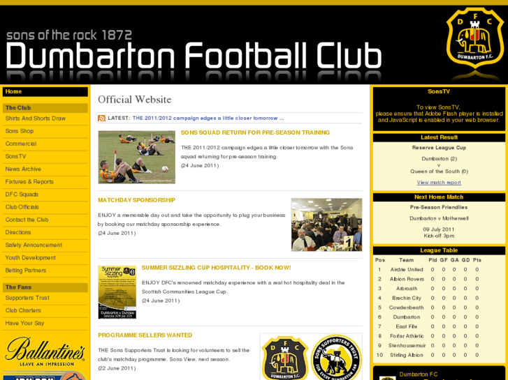 www.dumbartonfootballclub.com