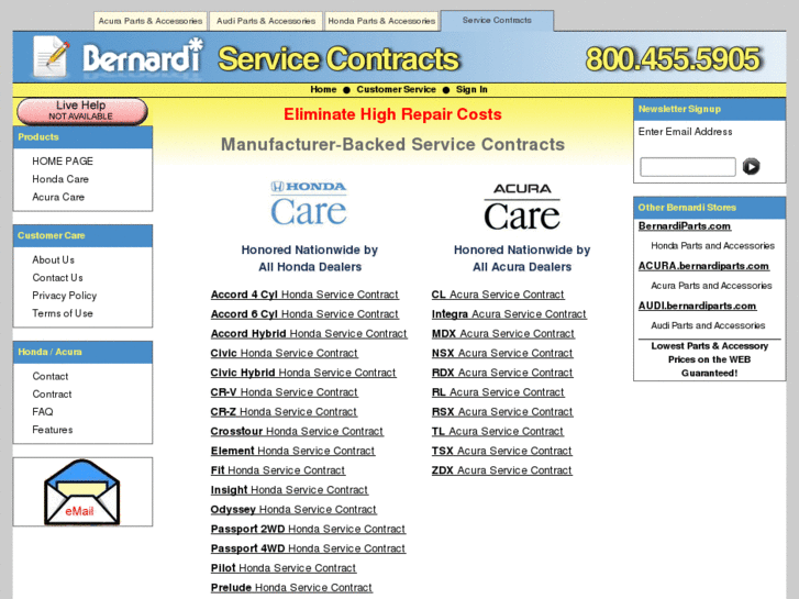 www.bernardiservicecontract.com