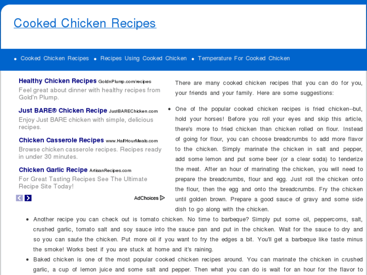 www.cookedchickenrecipes.com