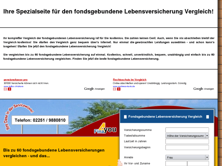 www.fondsgebundene-lebensversicherung-vergleich.de