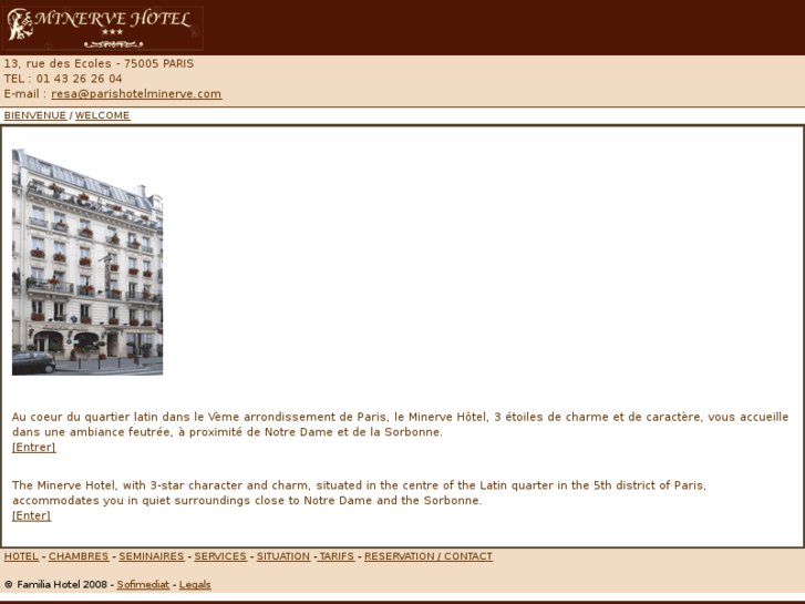 www.hotelminerveparis.mobi