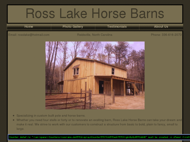 www.rosslakehorsebarns.com