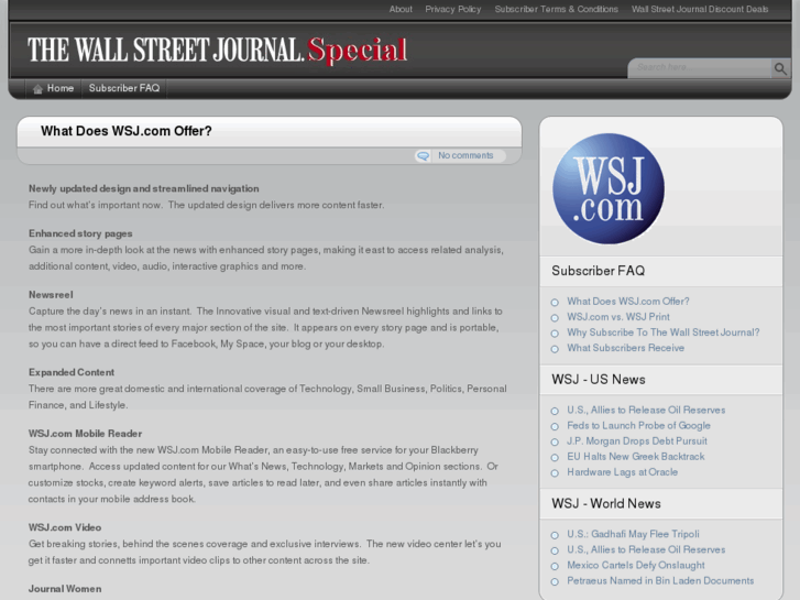 www.wallstreetjournalspecial.com