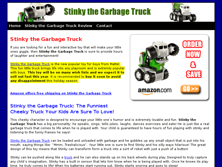 www.buystinkygarbagetruck.com