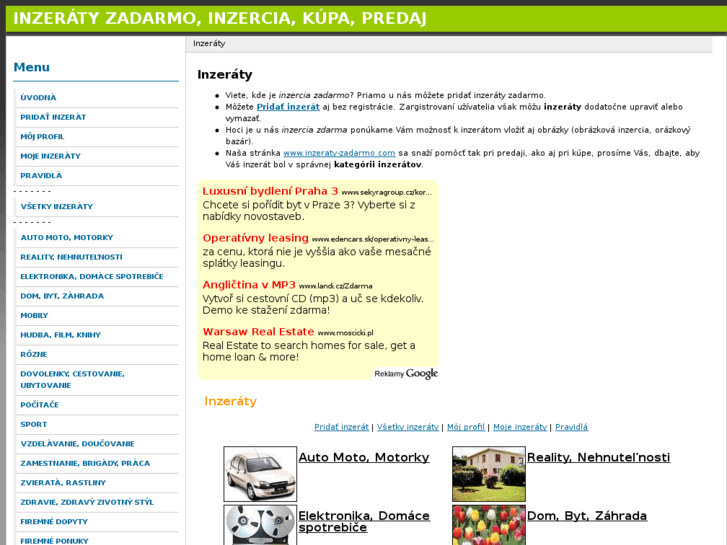 www.inzeraty-zadarmo.com