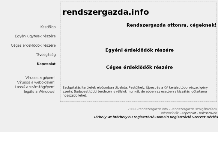 www.rendszergazda.info