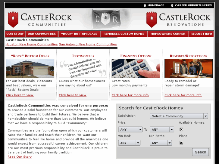 www.castlerockcommunities.com