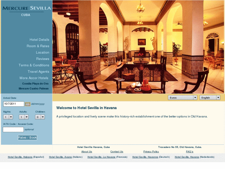 www.hotelsevilla-cuba.com