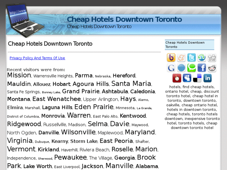 www.cheaphotelsdowntowntoronto.com