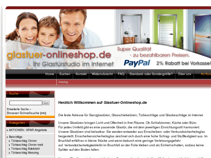 www.glastuer-onlineshop.de