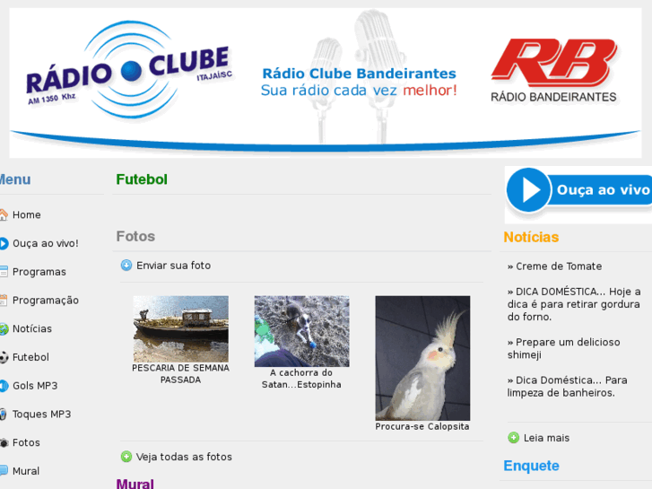 www.radioclubebandeirantes.com.br