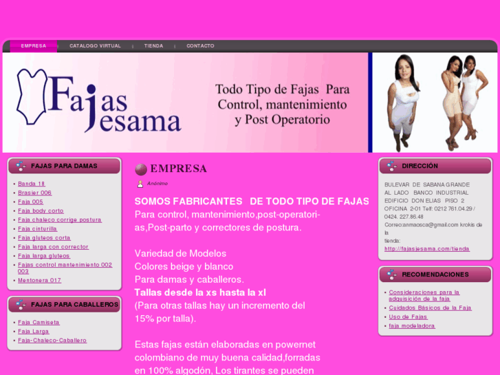 www.fajasjesama.com