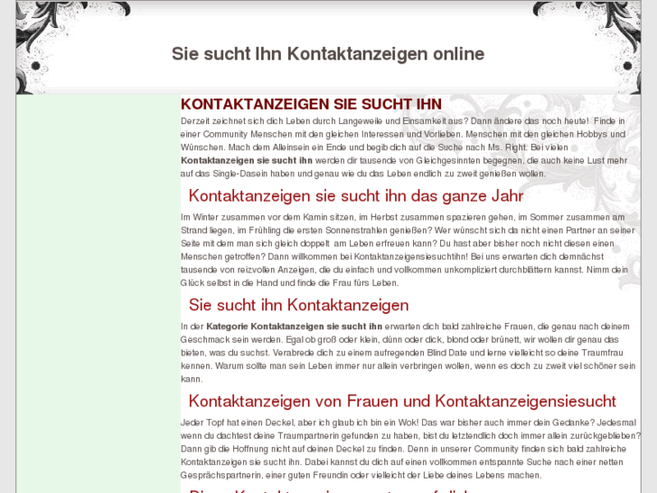 www.kontaktanzeigensiesuchtihn.net