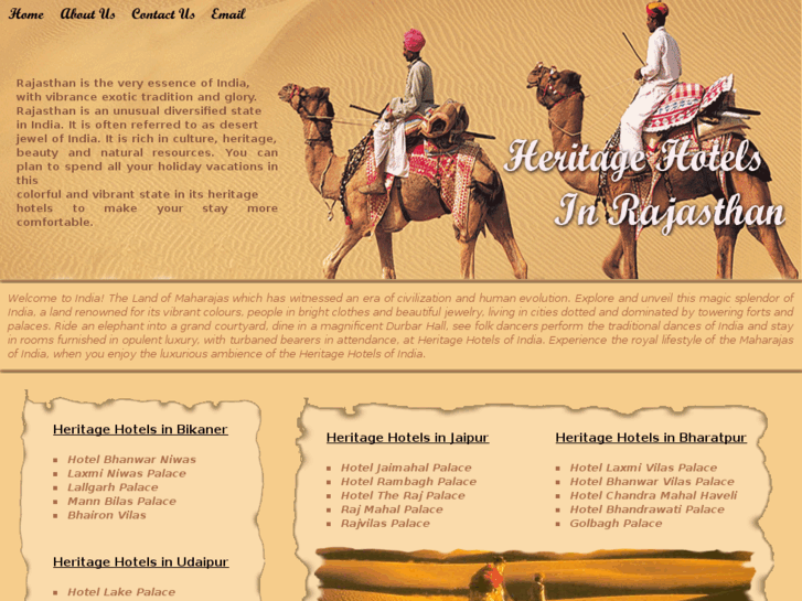 www.rajasthanheritage-hotels.com