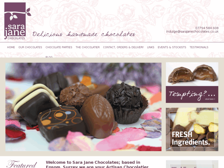 www.sarajanechocolates.com