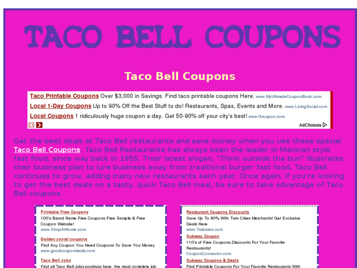 www.tacobellcoupons.com