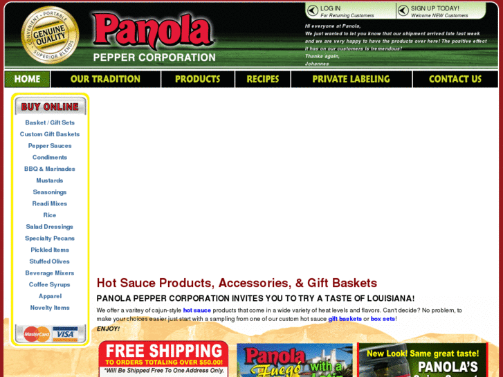 www.louisianapeppersauce.com