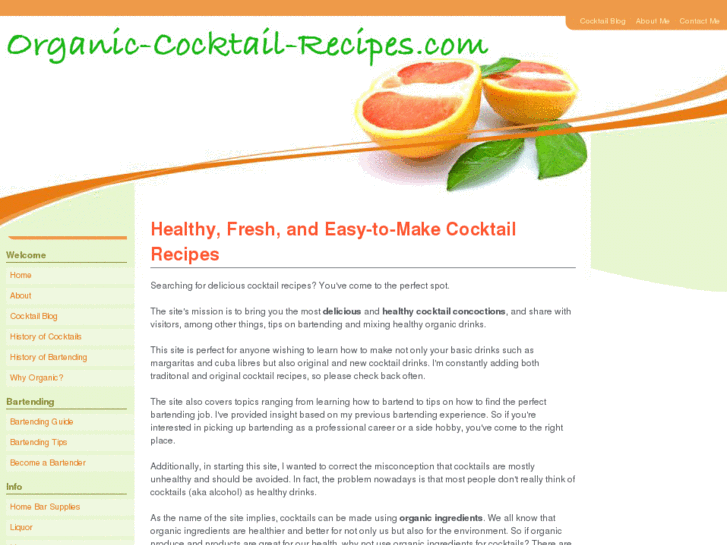 www.organic-cocktail-recipes.com