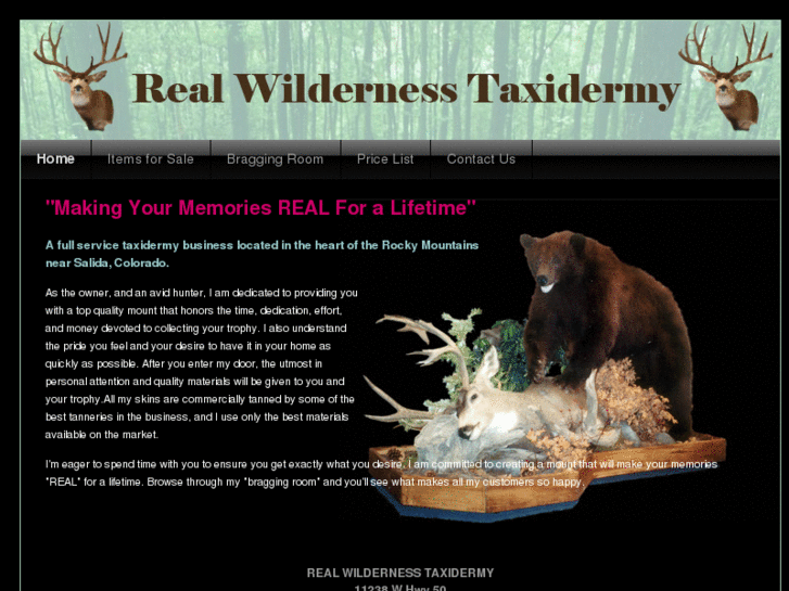 www.realwildernesstaxidermy.com