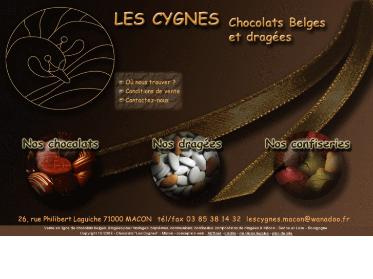 www.chocolat-lescygnes.com