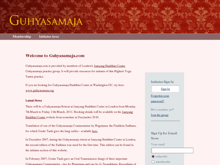 www.guhyasamaja.com