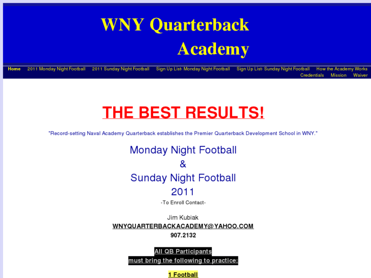 www.wnyquarterbackacademy.com