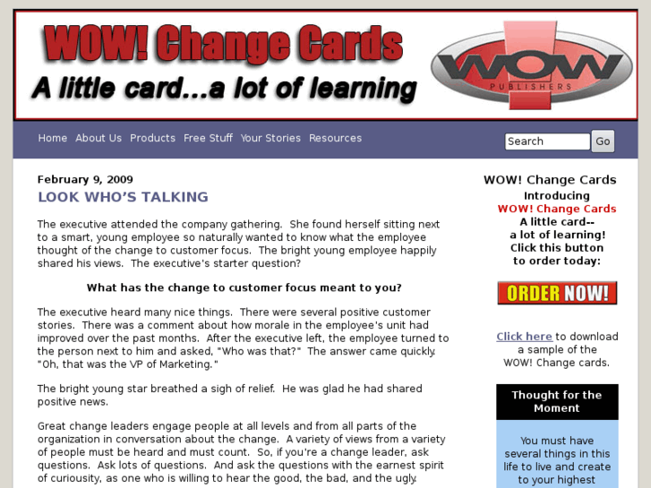 www.wowchangecards.com