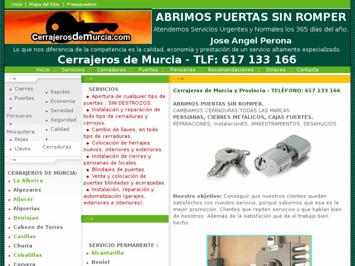 www.cerrajerosdemurcia.com