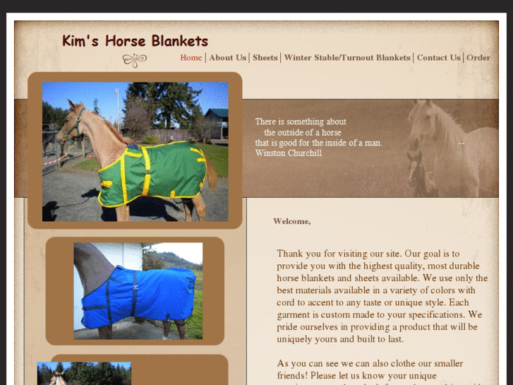 www.kimshorseblankets.com