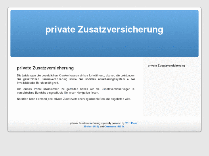 www.privatezusatzversicherung.org