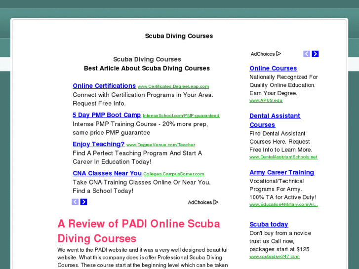 www.scubadivingcourses.org