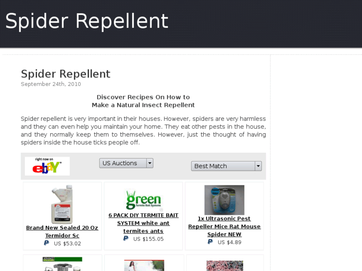 www.spiderrepellent.org