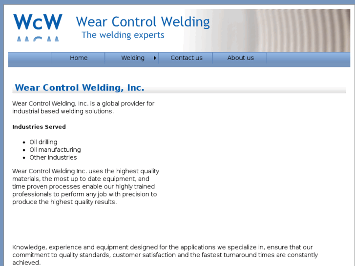 www.wearcontrolwelding.com