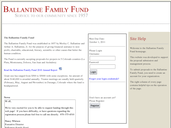 www.ballantinefamilyfund.com